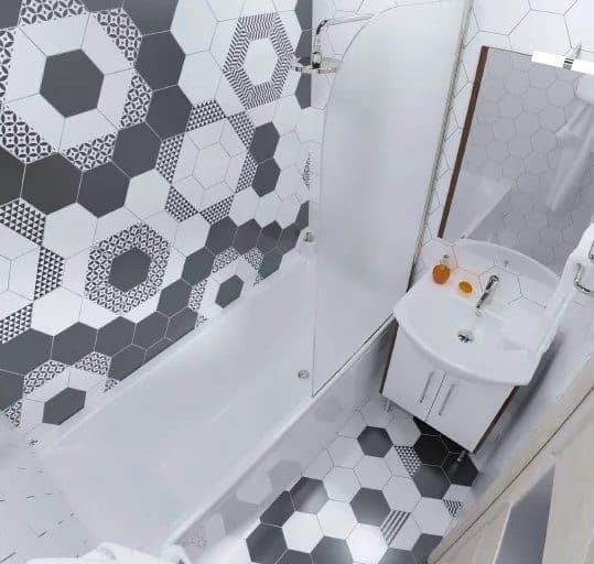 картинка Акриловая ванна Triton Джена 170 с каркасом и слив-переливом Triton Стандарт ЕМ601TR 