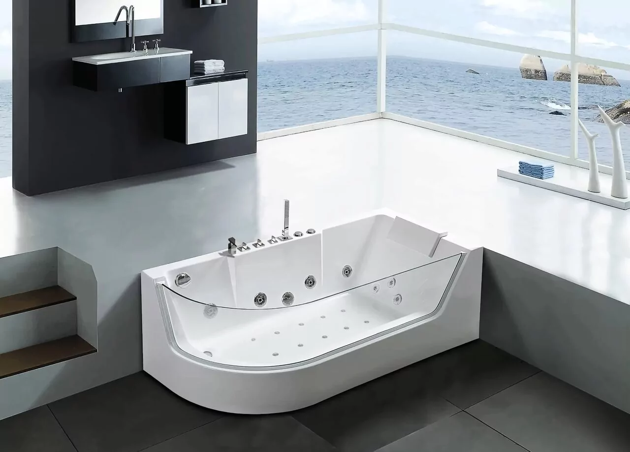 картинка Ванна Ceruttispa C-403A R акриловая гидромассажная 1700x800x580 