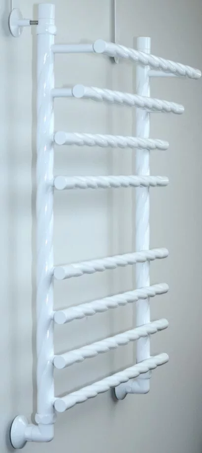 картинка Полотенцесушитель Двин F braid 80/50 1"-3/4"-1/2" Универсальный К3, Белый (4627166551168) 