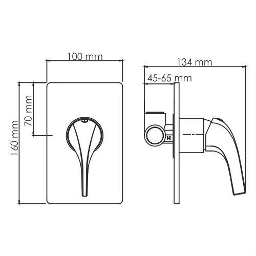 картинка Смеситель для душа WasserKRAFT Sauer 7151 