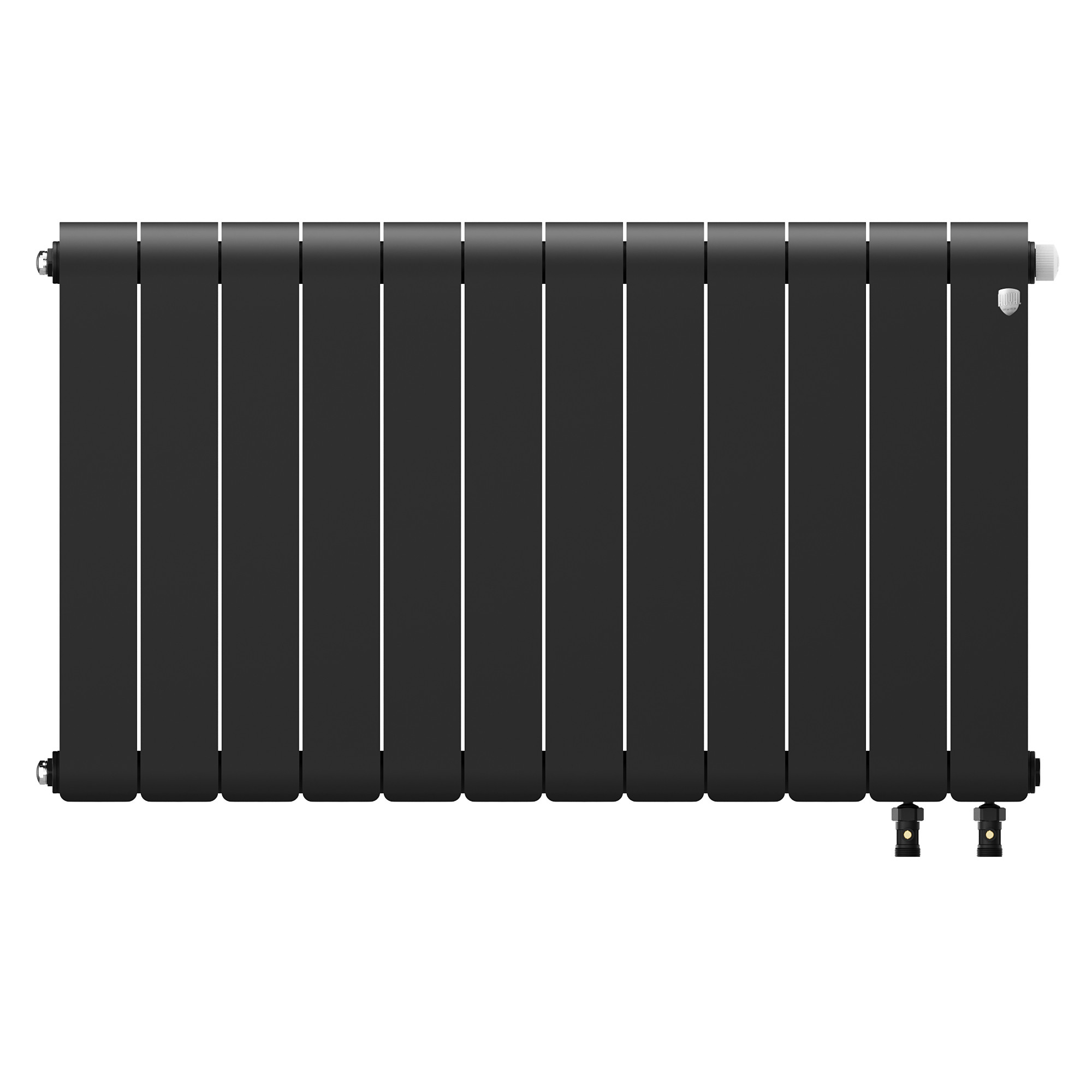 картинка Радиатор биметаллический Royal Thermo Infinity 500 Noir Sable VR80 12 секции 