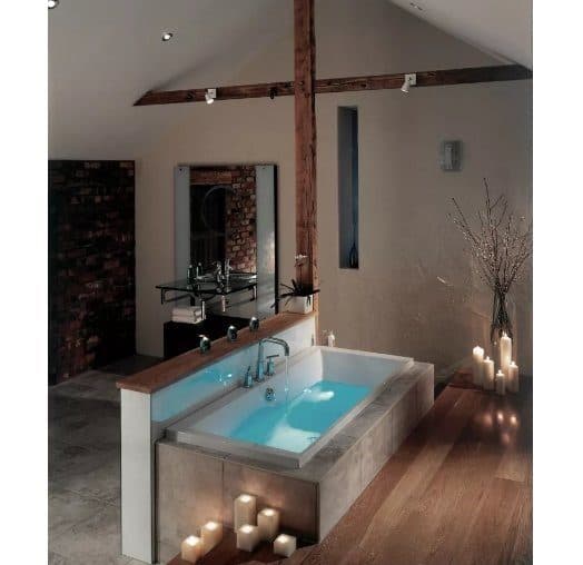 картинка Акриловая ванна Jacob Delafon Evok 180x80 с каркасом SF146RU-NF и слив-переливом E6D159-CP P хром 