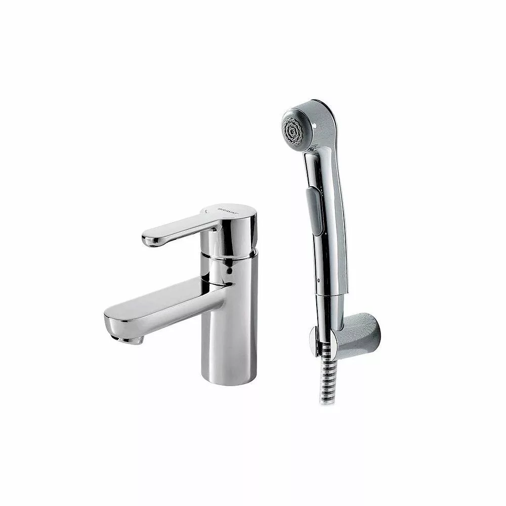 картинка Смеситель для раковины с гигиеническим душем Bravat Stream F13783C-3 