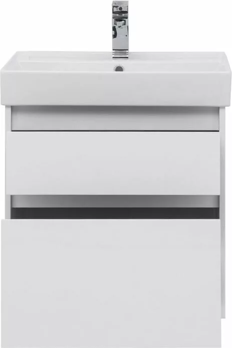 фото Тумба с раковиной Aquanet Nova Lite 60 белый (2 ящика) арт. 00245240 