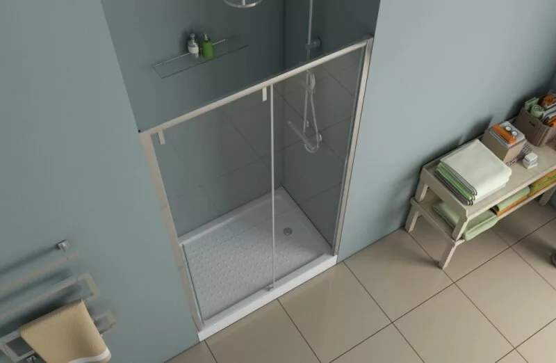 картинка Душевая дверь в нишу BRAVAT SLIM LINE BD120.4105A 