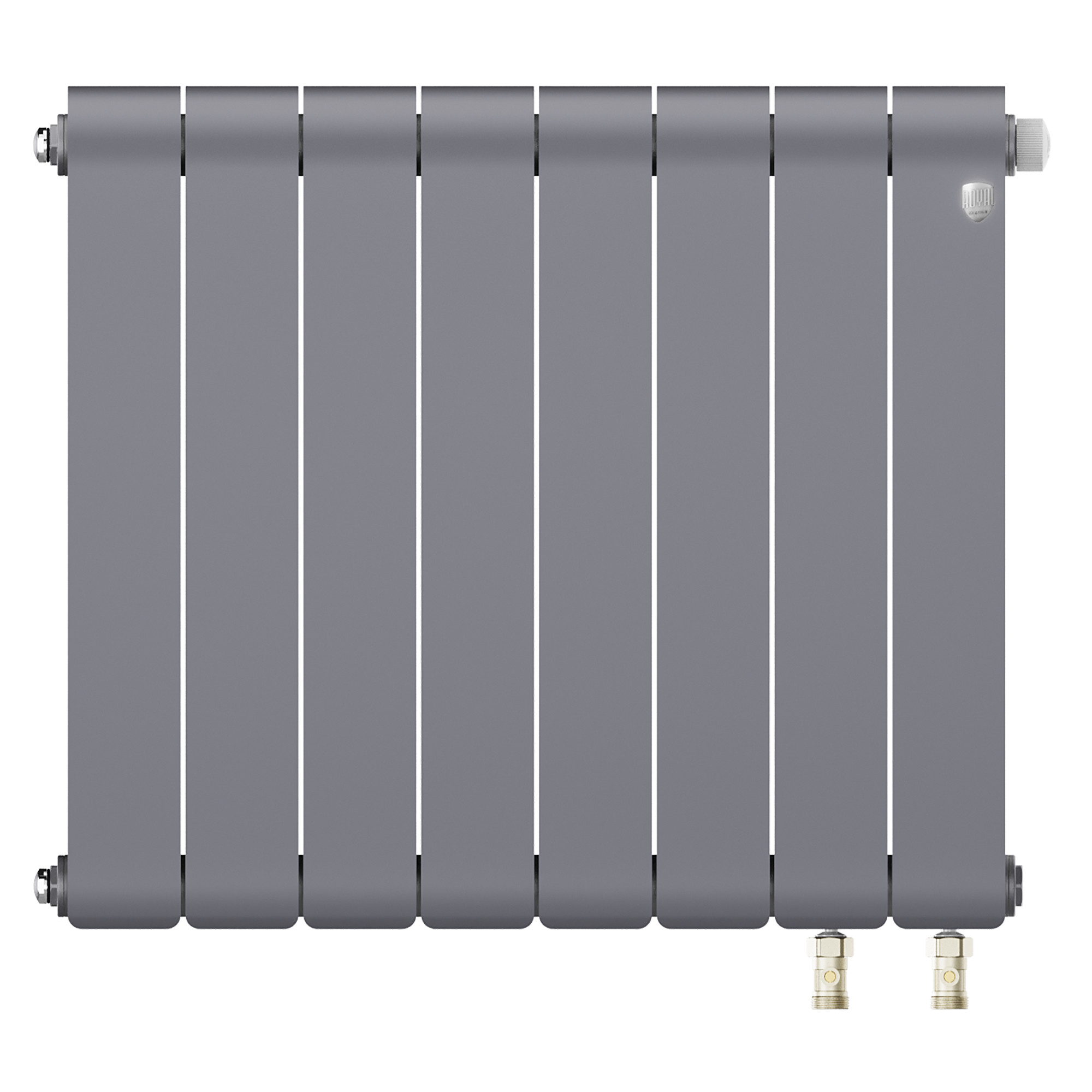 картинка Радиатор биметаллический Royal Thermo Infinity 500 Silver Satin VR80 8 секций 