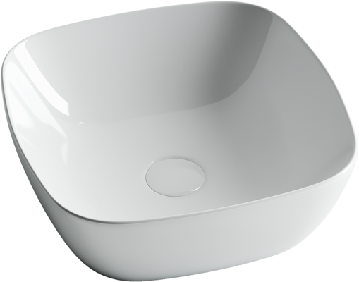 картинка Накладная раковина Ceramicanova Element CN5006 цвет белый 40х40 см 