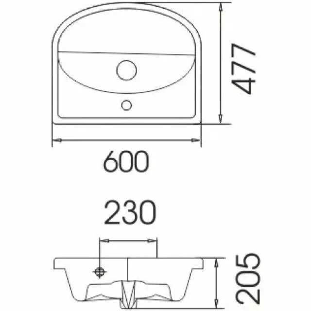 фото Тумба Stella Polar Концепт 60 ЭКО с раковиной Эрика 60 