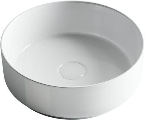 картинка Накладная раковина Ceramicanova Element CN5001 цвет белый 36х36 см 