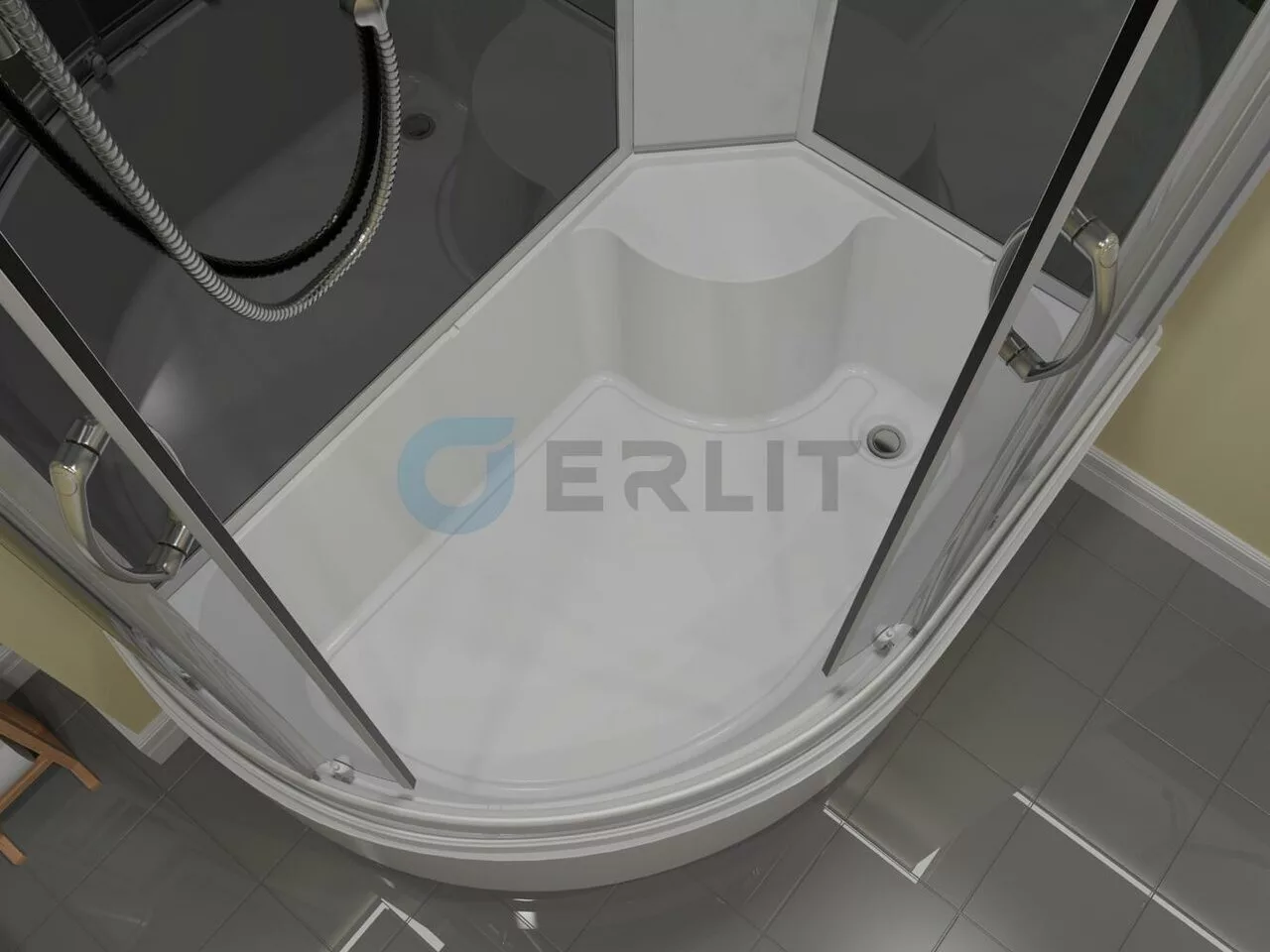 картинка Душевая кабина Erlit Comfort ER3512TPR-C4-RUS 1200x800x2150 