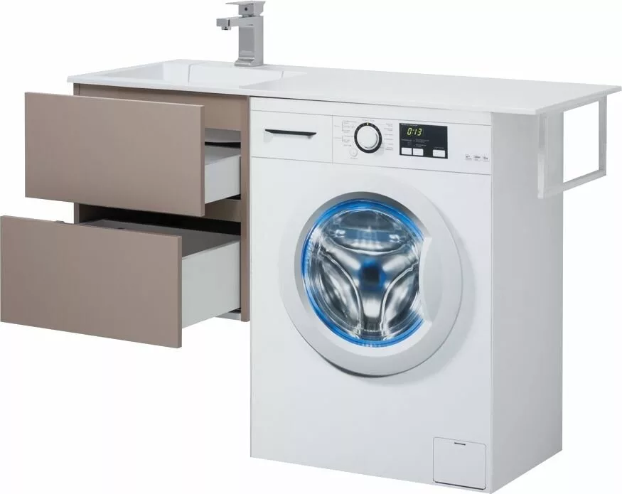 фото Тумба с раковиной Aquanet Алвита 120 L капучино арт. 00243775 