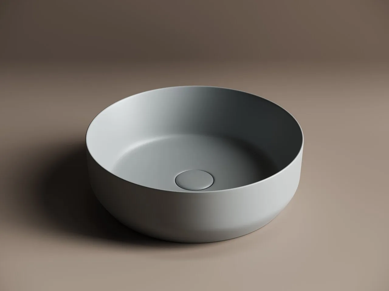 картинка Накладная раковина Ceramicanova Element CN6022MH цвет антрацит матовый 39х39 см 