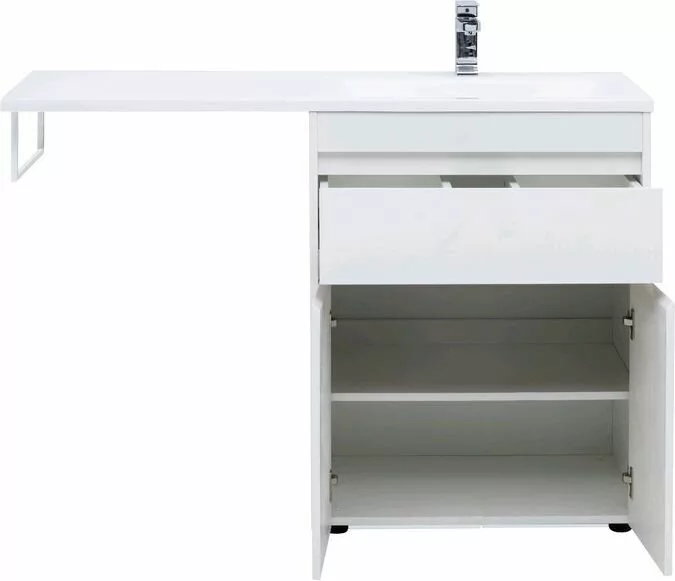 фото Тумба с раковиной Aquanet Токио 130 R белый (напольная, 1 ящик, 2 дверцы) арт. 00239216 
