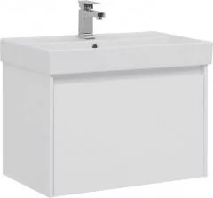 фото Тумба с раковиной Aquanet Nova Lite 75 белый (1 ящик) арт. 00245243 