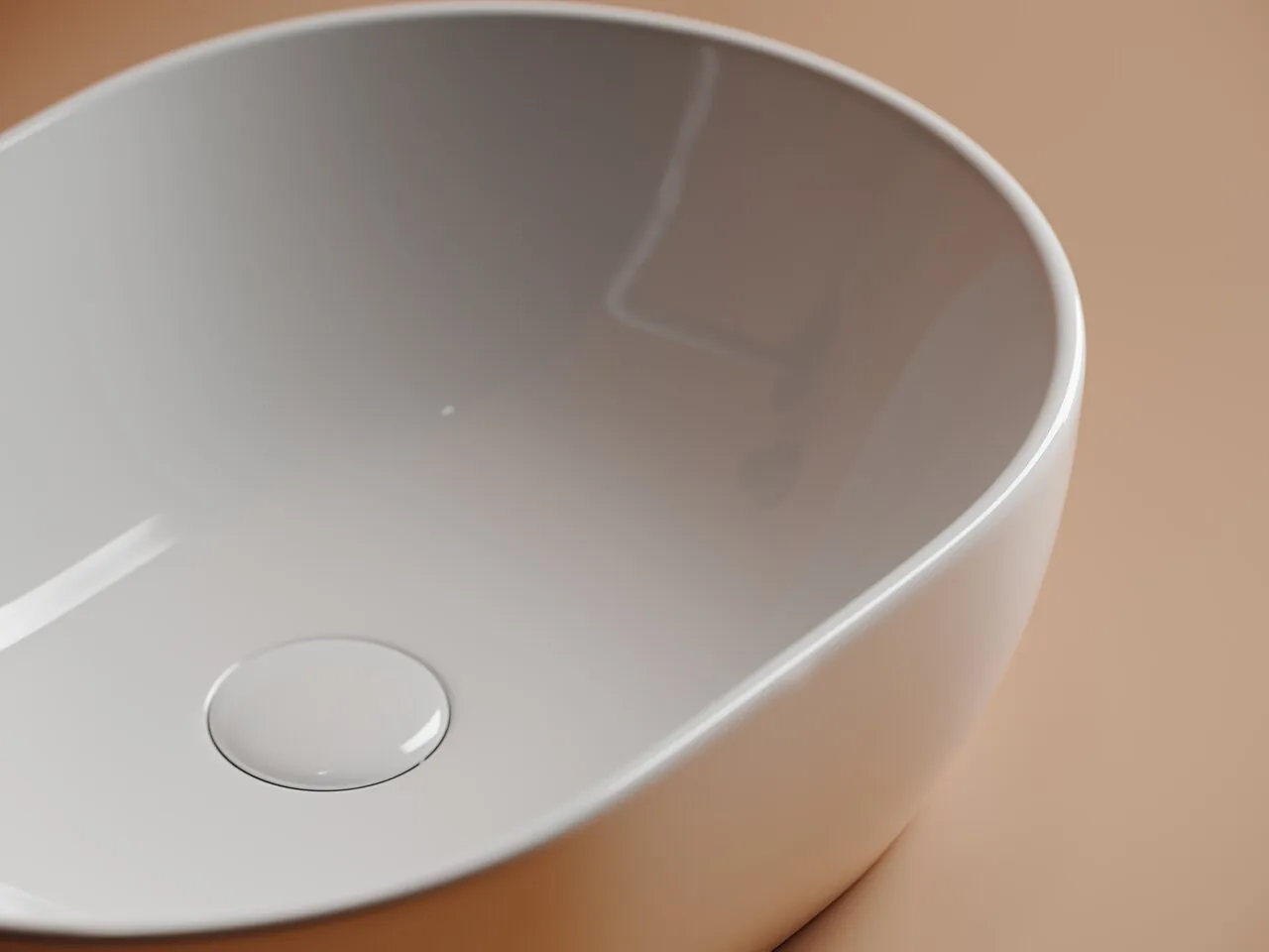 картинка Накладная раковина Ceramicanova Element CN6019 цвет белый 48х35 см 