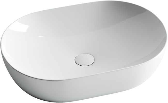 картинка Накладная раковина Ceramicanova Element CN5009 цвет белый 60х41.5 см 