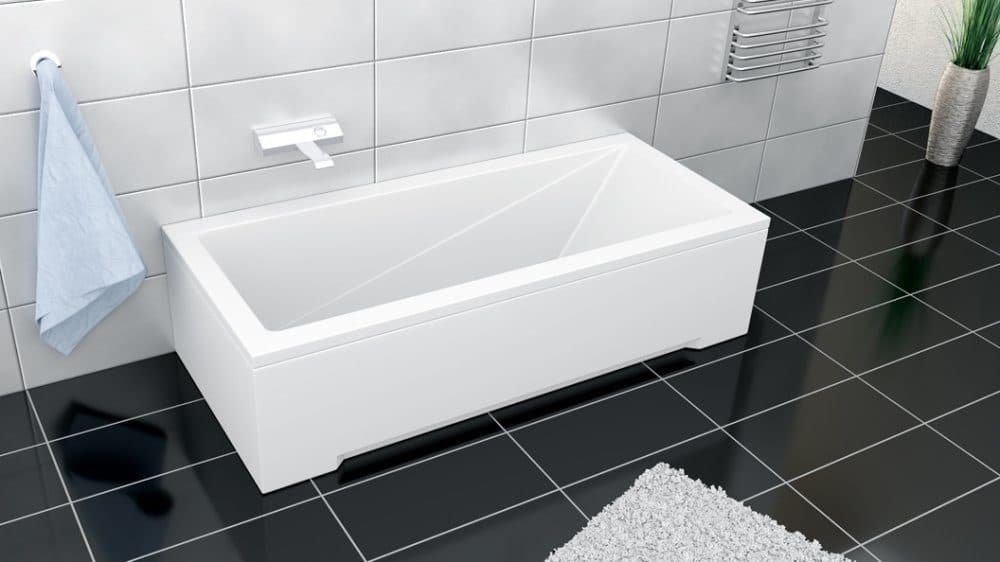 картинка Акриловая ванна Besco Modern 140x70 с каркасом KMP14070 
