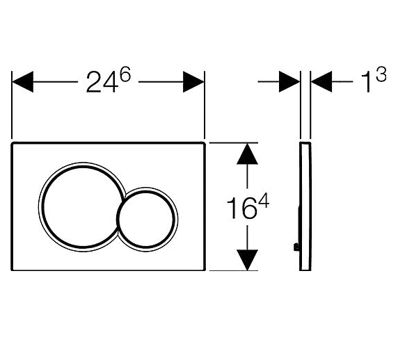 картинка Кнопка смыва Geberit Sigma 01 115.770.21.5 хром 