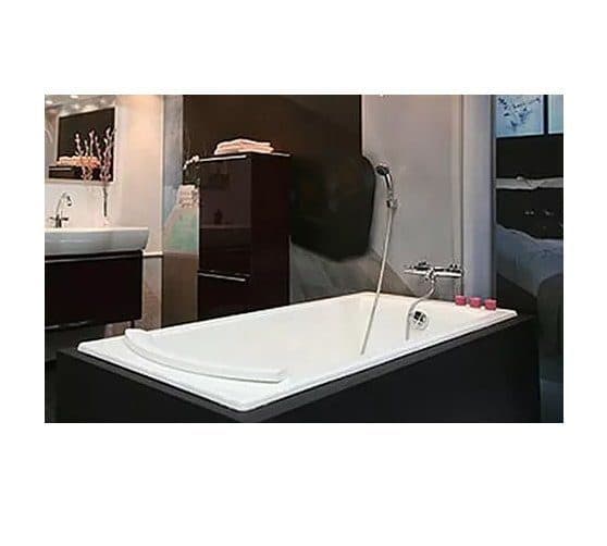 картинка Чугунная ванна Jacob Delafon Biove E2930-S-00 с ножками E4113-NF и слив-переливом E6D159-CP P хром 