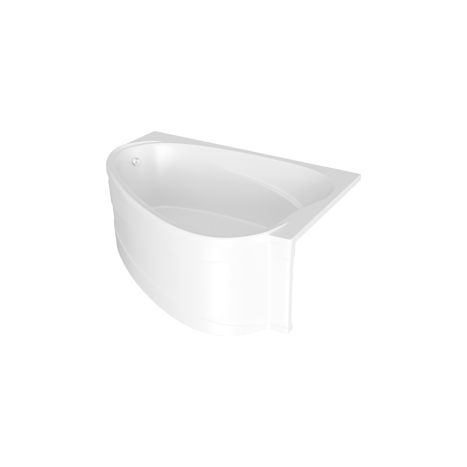 картинка Ванна Marka One LOVE 185х135 R с каркасом и слив-переливом 