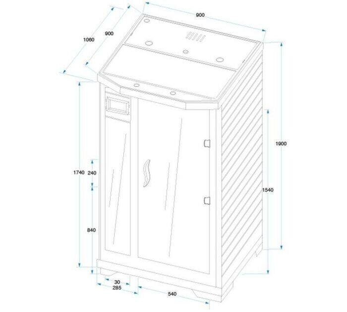 картинка Инфракрасная кабина (сауна) Mountfield Arawa (90х105) 