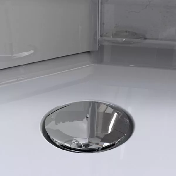 картинка Душевая кабина IDO Showerama 10-5 прозрачное стекло, профиль белый 558.209.301 