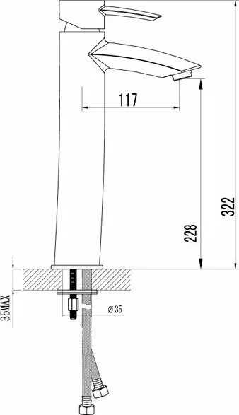 картинка Смеситель для раковины Lemark Atlantiss LM3209C 