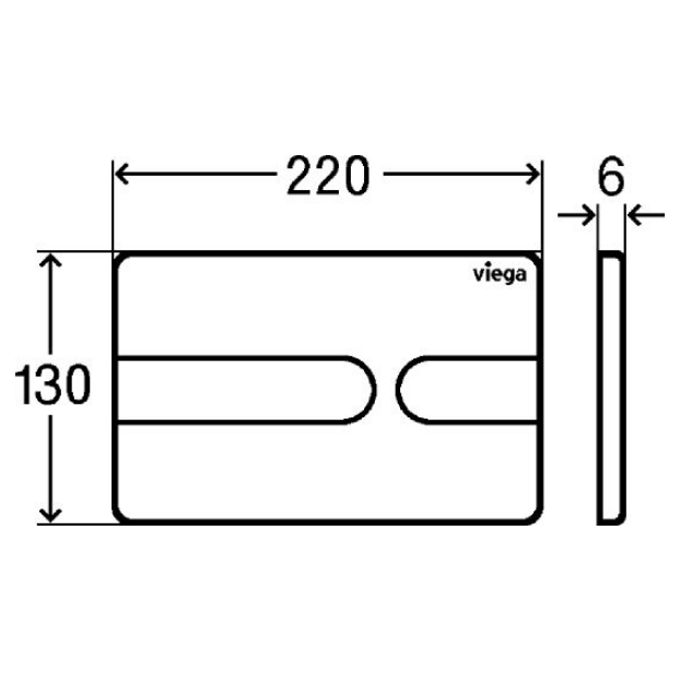 картинка Кнопка смыва Viega Prevista Visign for Style 8613.1 773151 альпийский белый 