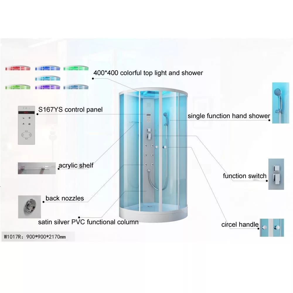 картинка Душевая кабина SSWW W1017 без пара 