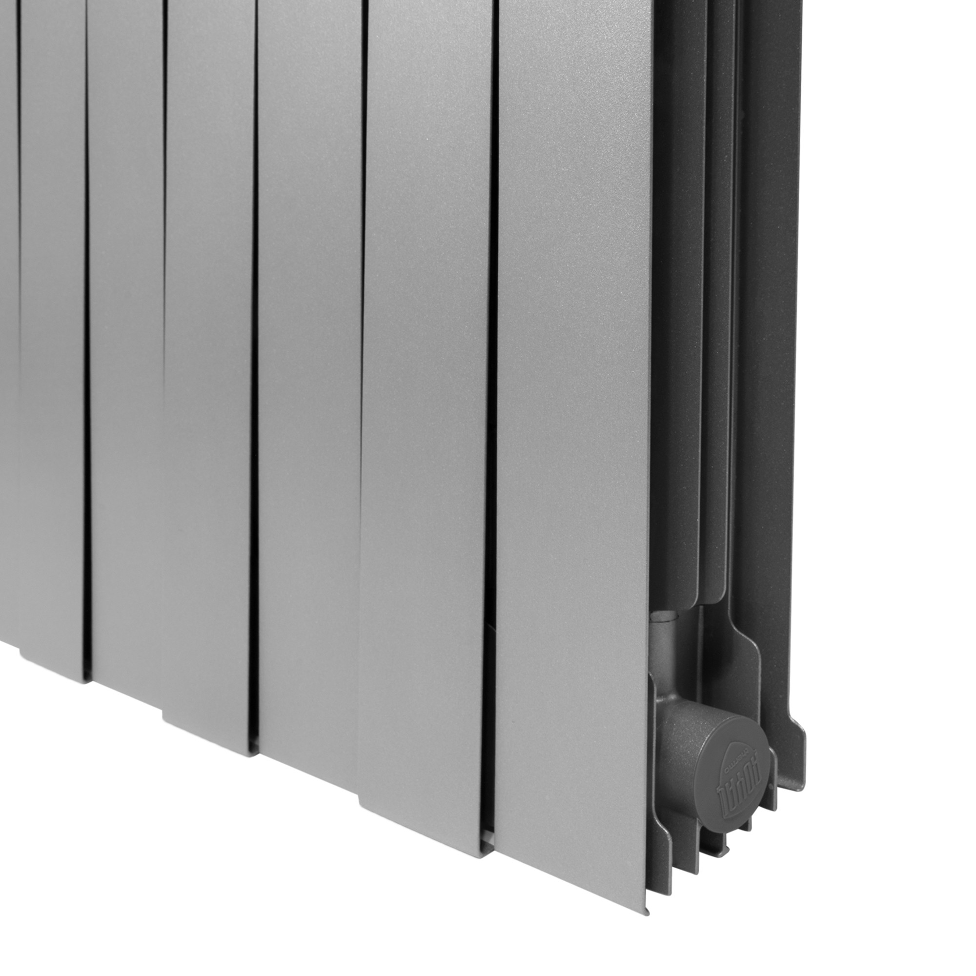 картинка Радиатор биметаллический Royal Thermo PianoForte 500 Silver Satin 8 секций 