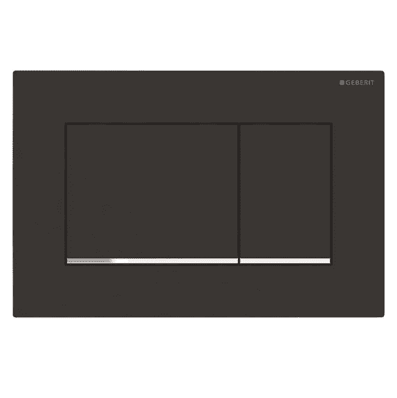 картинка Кнопка смыва Geberit Sigma 30 115.883.14.1 черный матовый / хром глянцевый 