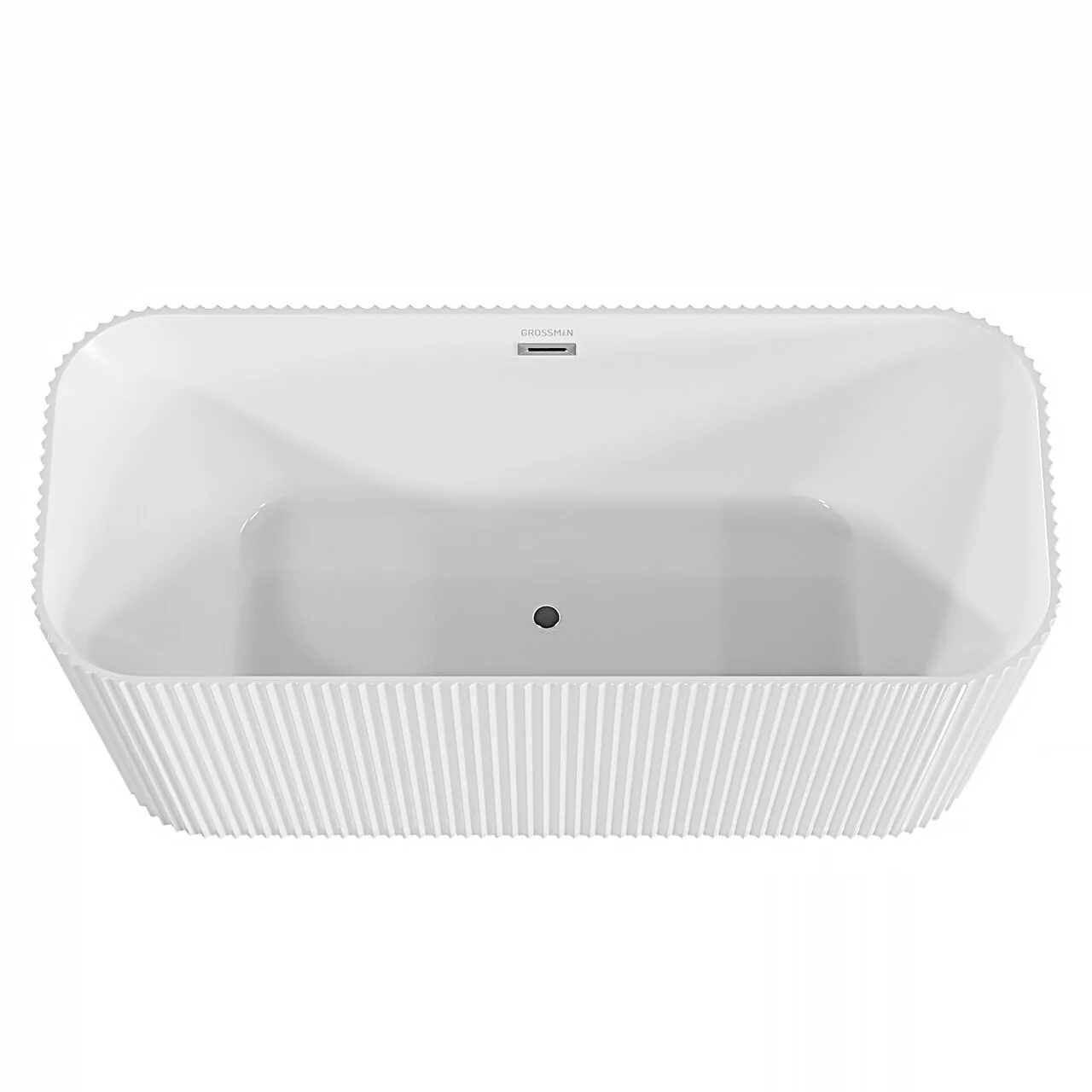 картинка Ванна отдельностоящая Grossman Cristal GR-2028F 75х170х58 рифленая 
