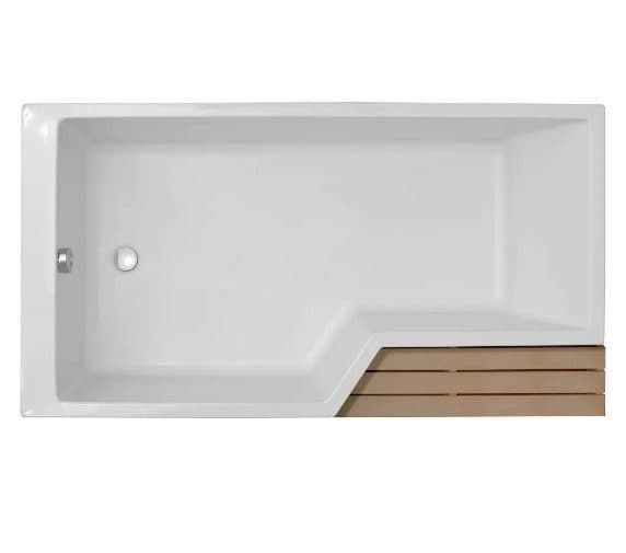 картинка Акриловая ванна Jacob Delafon Bain-Douche Neo 160 L со слив-переливом E6D159-CP P хром 