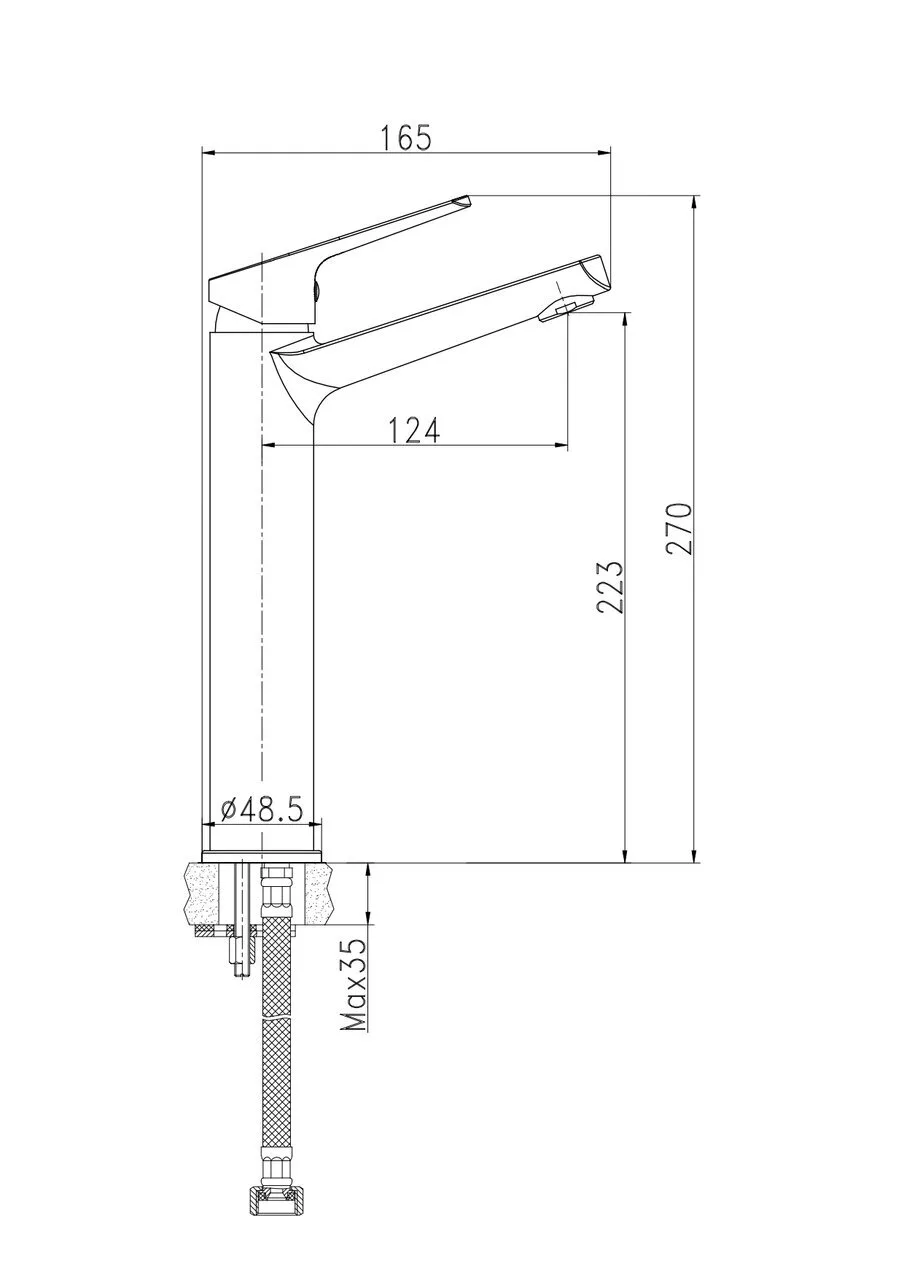 картинка Смеситель для раковины Cersanit FLAVIS 63038 