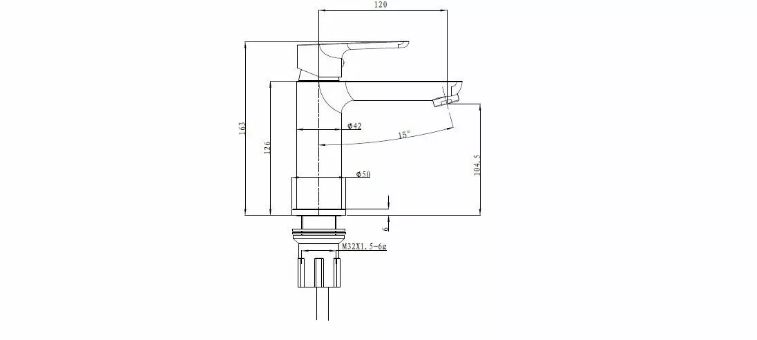 картинка Смеситель для раковины Bien BL11017101 