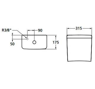 картинка Бачок для унитаза Ideal Standard Connect E797001