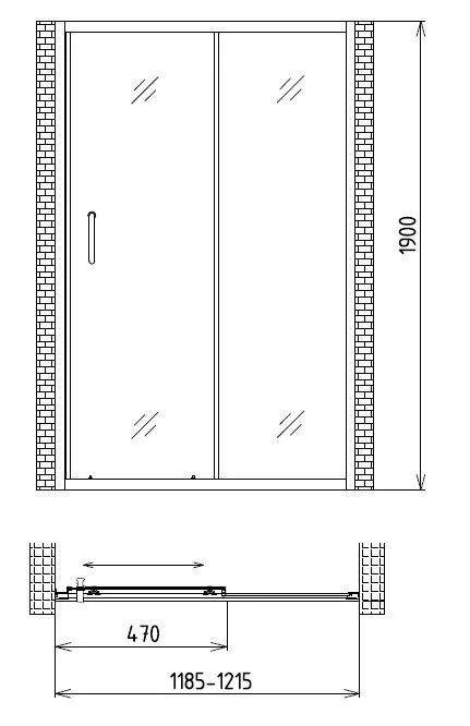 картинка Душевая дверь Gemy Victoria S30191AM 