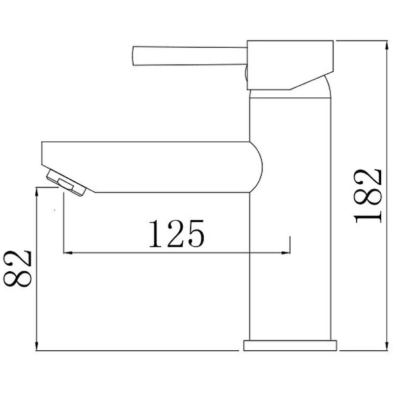 картинка Смеситель для раковины Comforty FC018A-CMT 00004149947, черный 