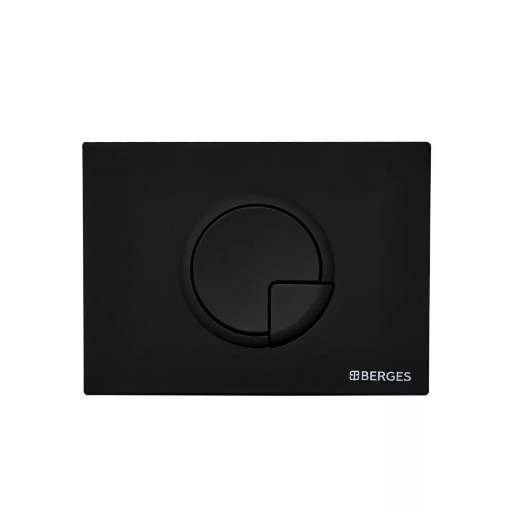 картинка Кнопка BERGES для инсталляции NOVUM R5 Soft Touch черная 