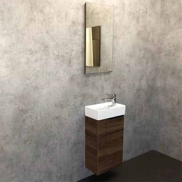 фото Тумба с раковиной Comforty Асти 40 дуб темно-коричневый 