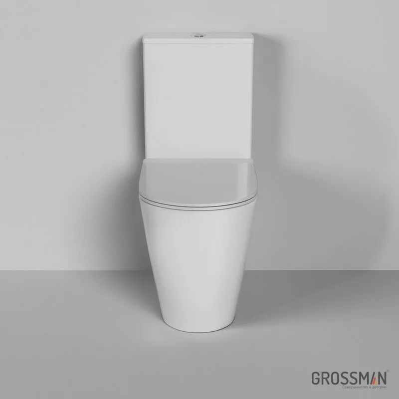 картинка Унитаз-компакт Grossman Style GR-4473S безободковый с высокой чашей 