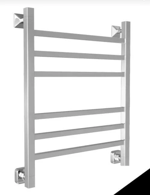 картинка Полотенцесушитель Двин L Plaza 80/50 Водяной (К3 Квадрат Черный матовый) (4656754419429) 