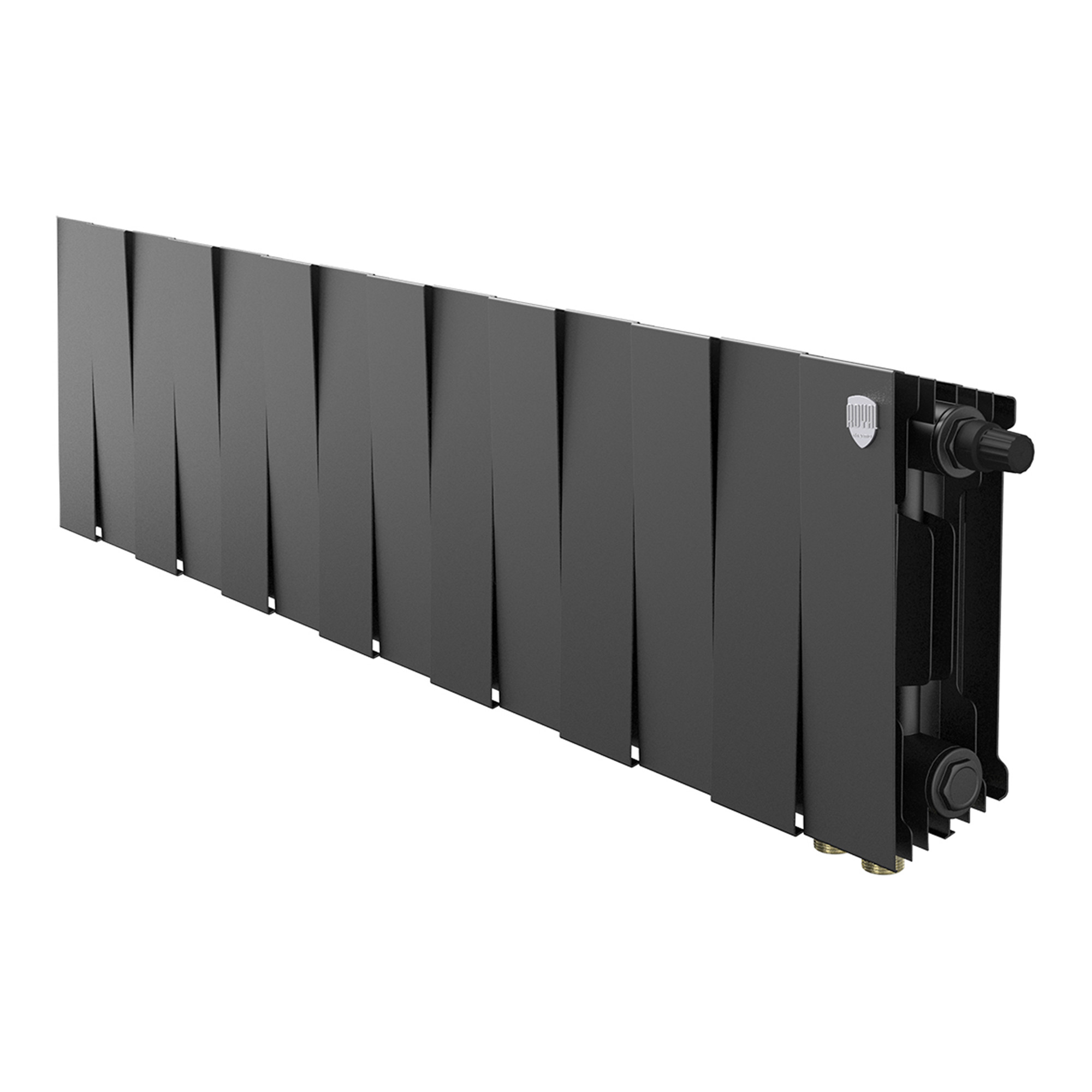 картинка Радиатор биметаллический Royal Thermo PianoForte 200 Чёрный VR80- 14 секции 