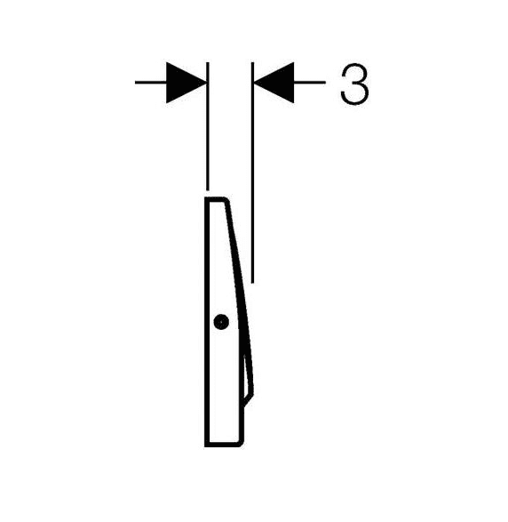 картинка Кнопка смыва Geberit Delta 15 115.101.00.1 антивандальная 