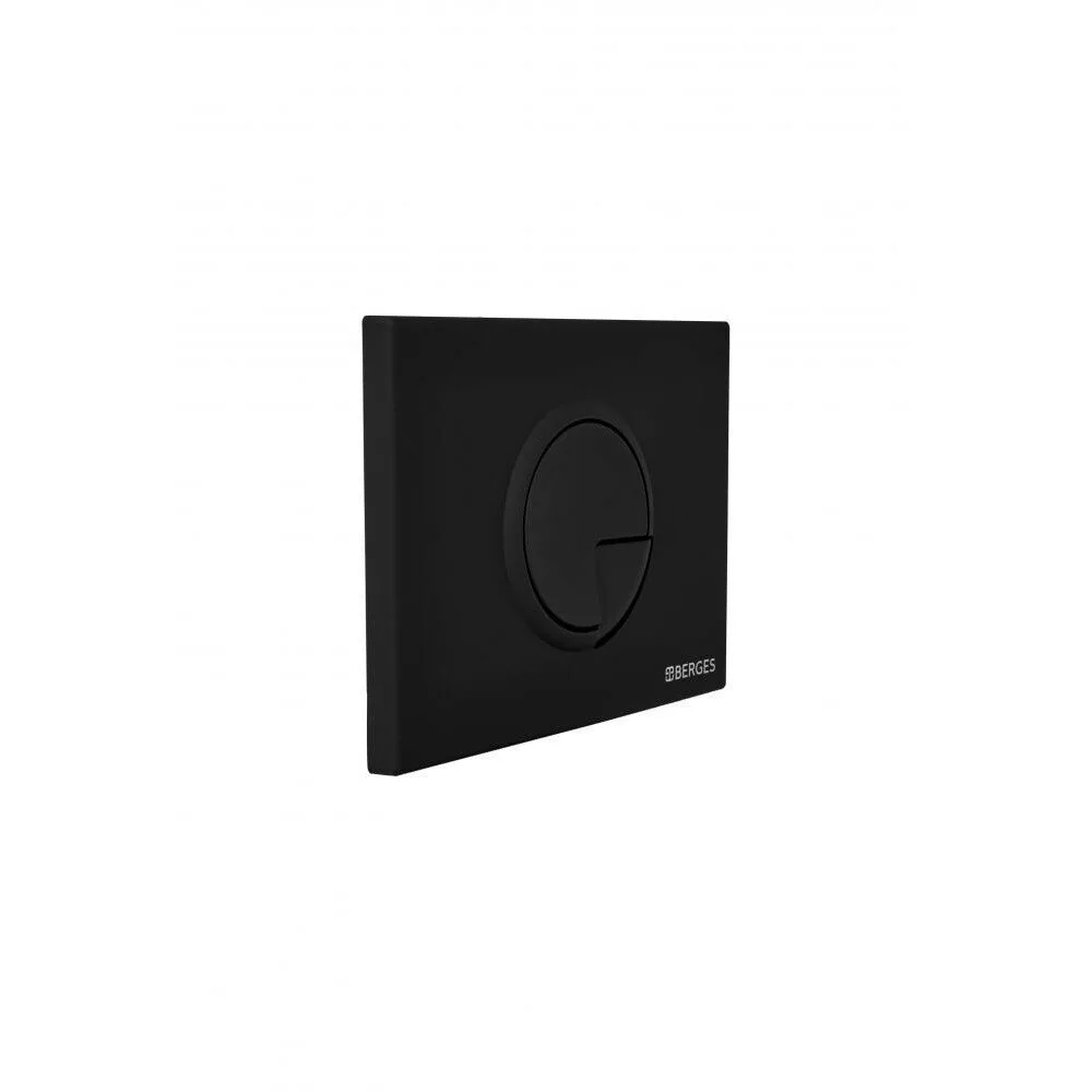 картинка Кнопка BERGES для инсталляции NOVUM R5 Soft Touch черная 