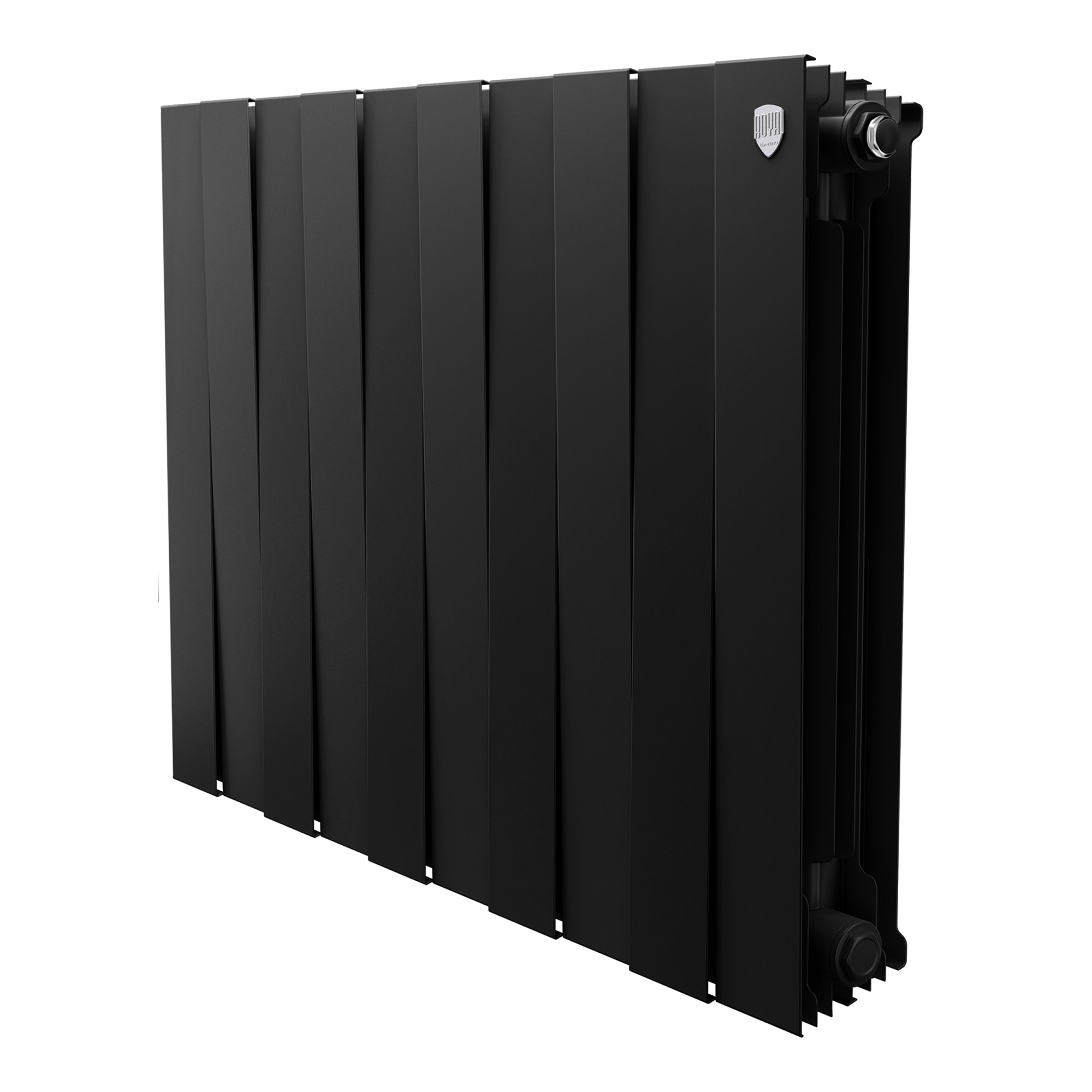 картинка Радиатор биметаллический Royal Thermo PianoForte 500 Чёрный 10 секций 