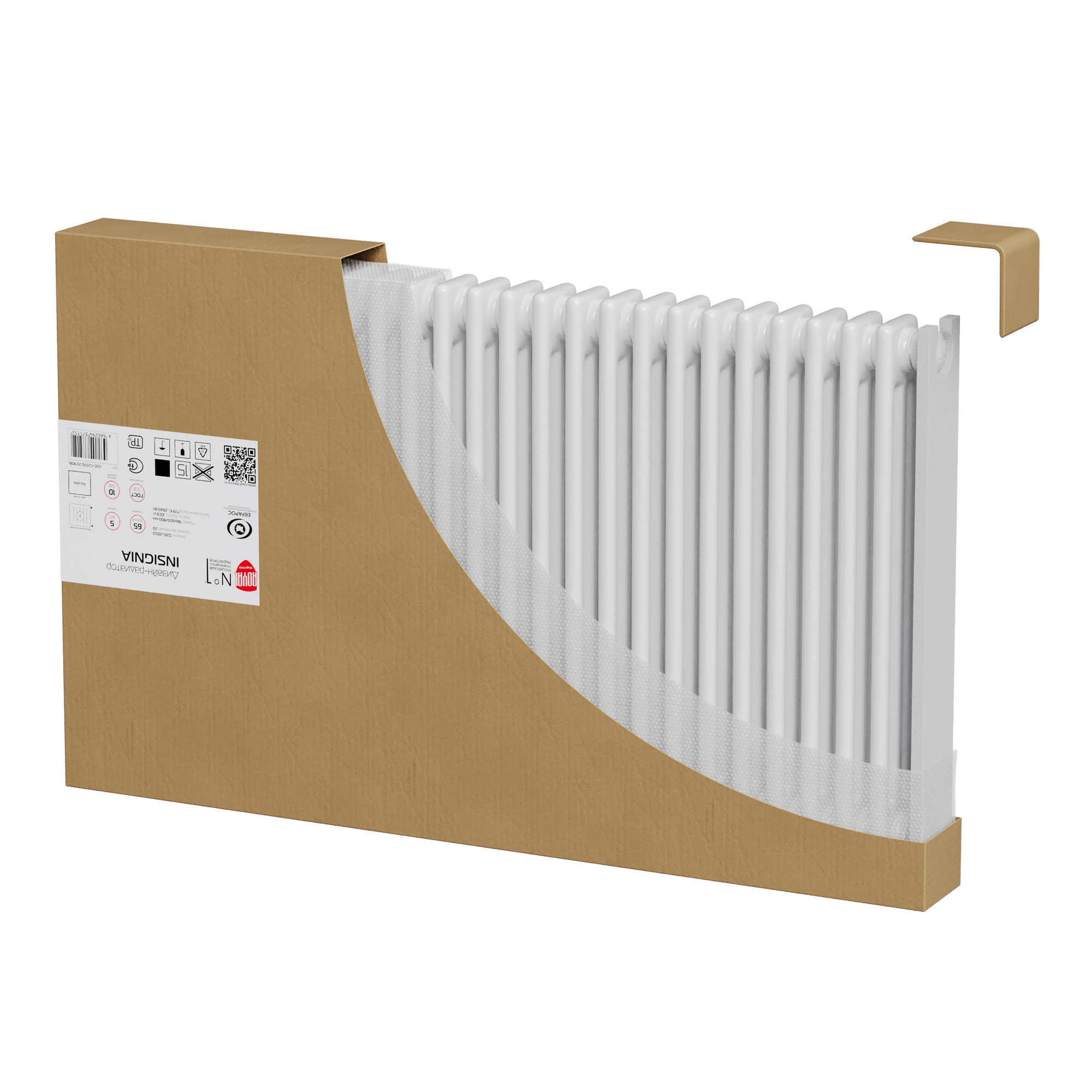 картинка Дизайн-радиатор Royal Thermo Insignia C2180 4 секции RAL9005m 