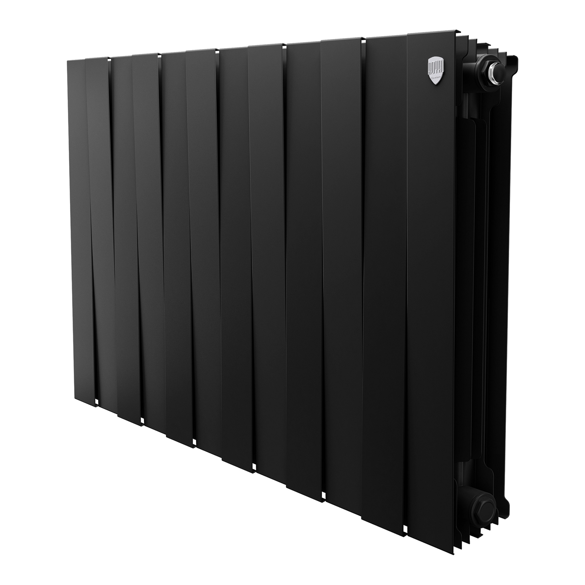 картинка Радиатор биметаллический Royal Thermo PianoForte 500 Чёрный 12 секции 