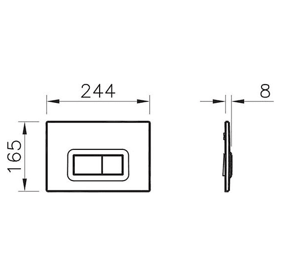 картинка Кнопка смыва VitrA 740-0680 хром 