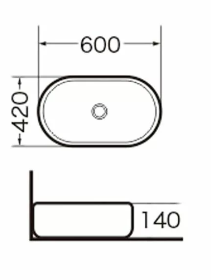 картинка Раковина накладная Grossman GR-3015 